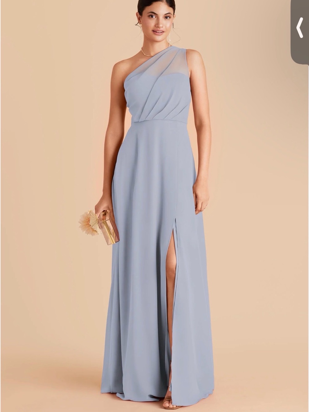 Birdy Grey Kira bridesmaid dress - dusty blue chiffon